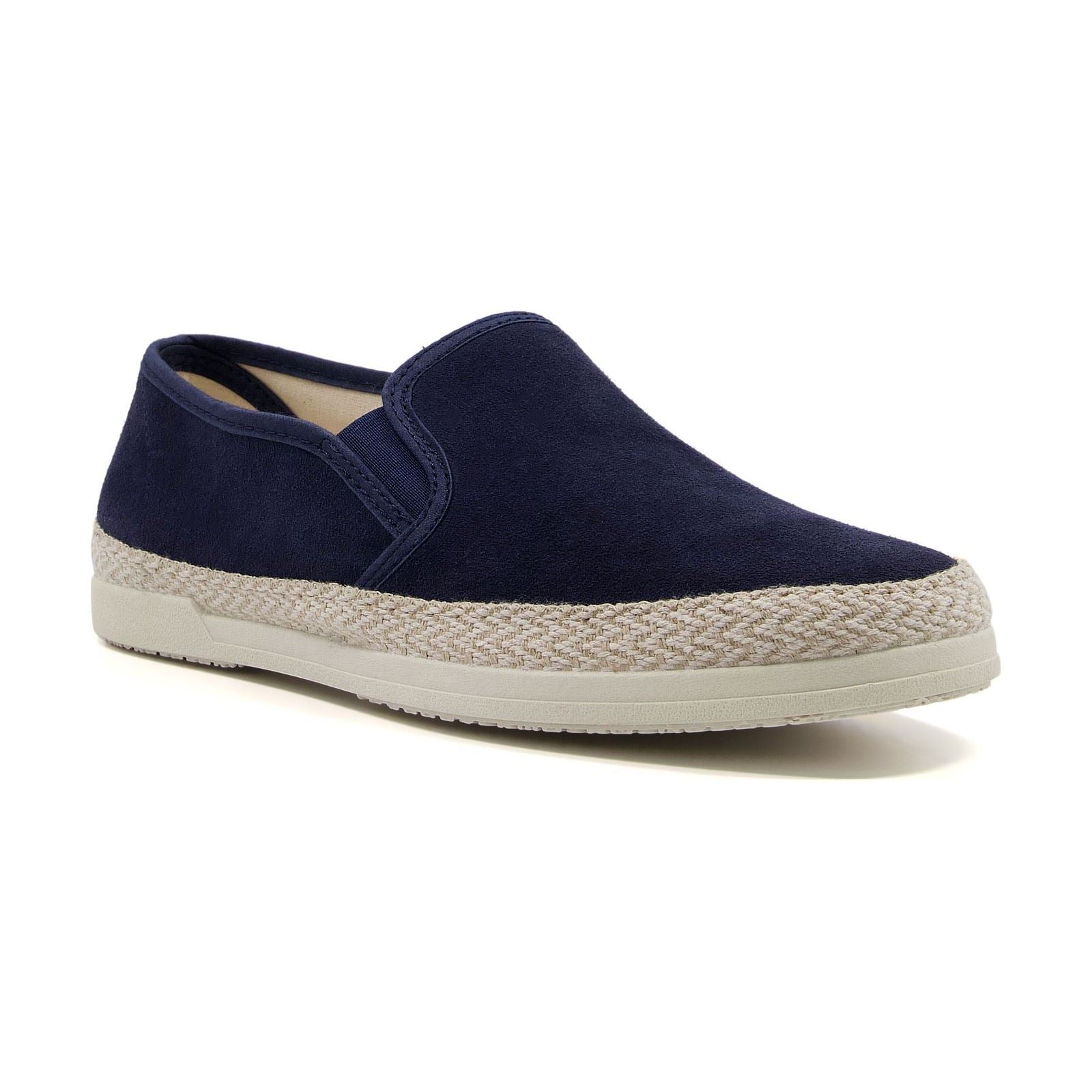 Dune Francisco Baskets Homme En Daim Bleu Marine