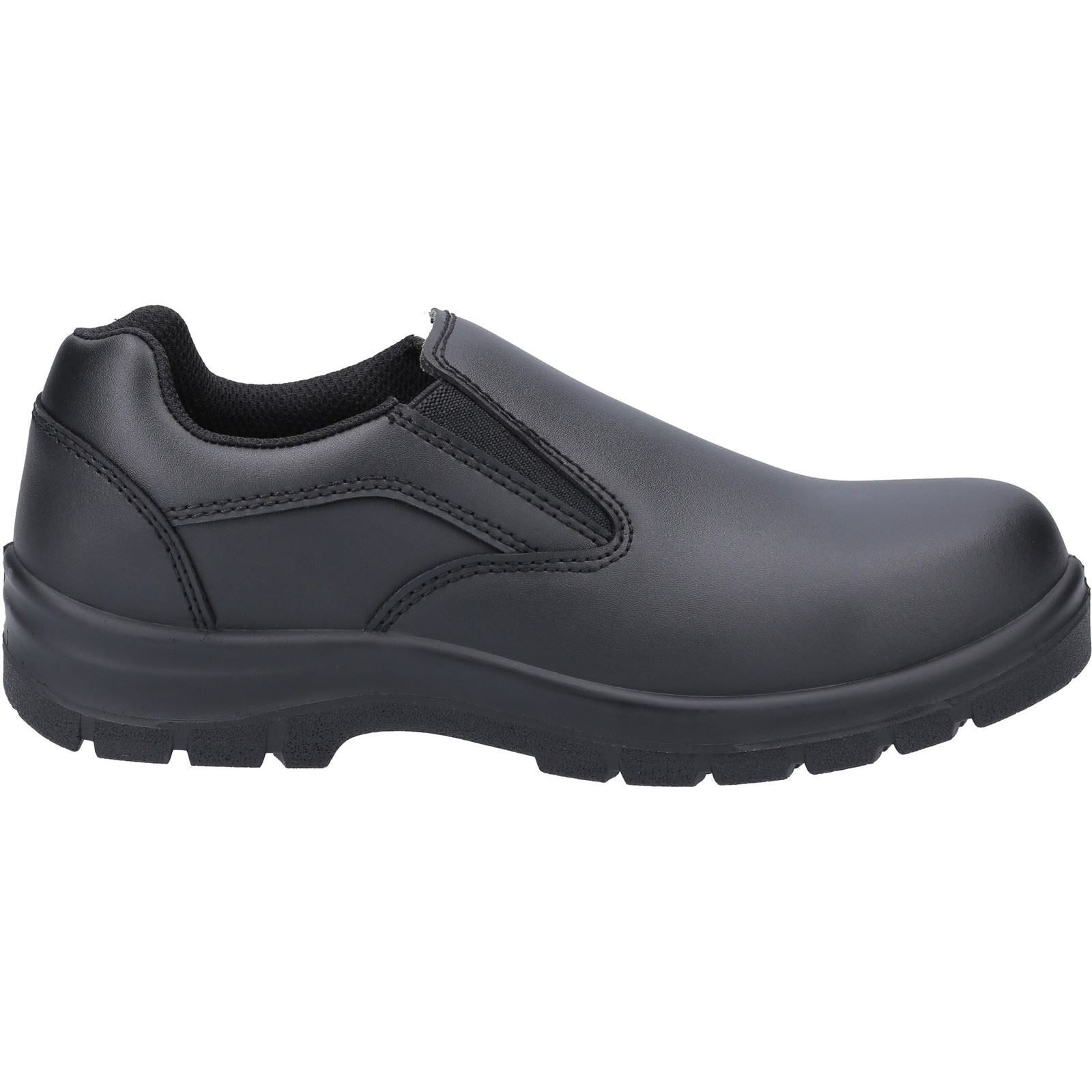 Amblers Safety  Chaussures De Sécurité Noires En Cuir Pour Femmes As716C