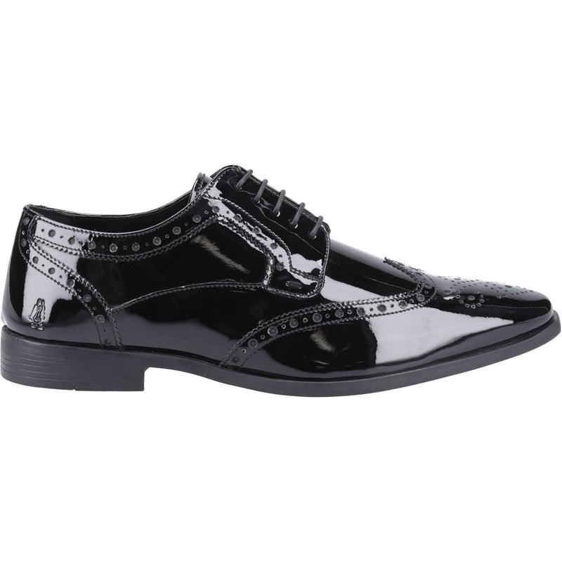 Hush Puppies Elliot Chaussures Richelieu Noires En Cuir Pour Hommes