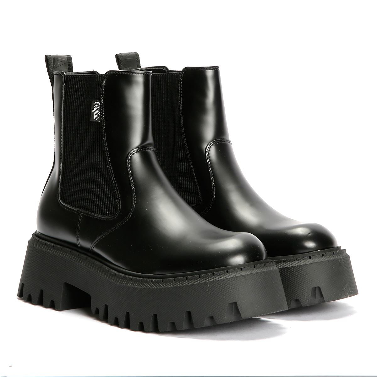 Buffalo Aspen Chelsea Bottes Noires Pour Femmes