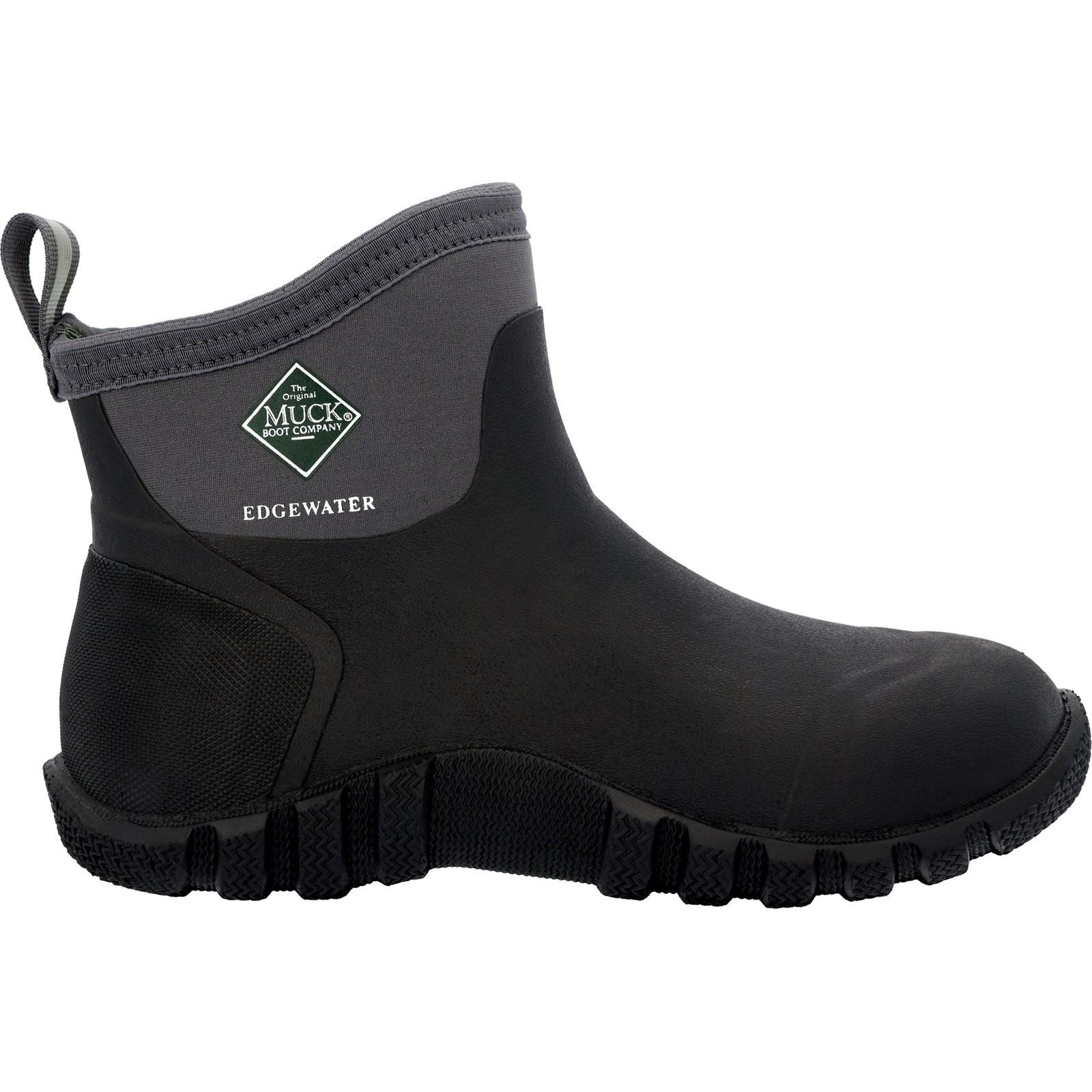 Muck Boots Edgewater Classic 6” Ankle Bottes En Caoutchouc Noires Wellington