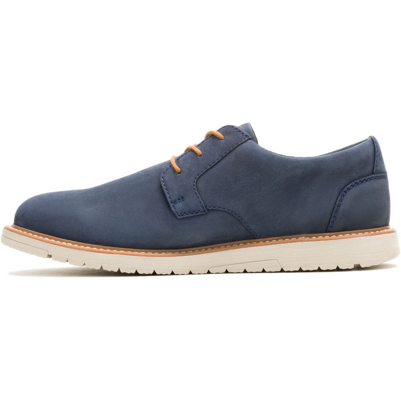 Hush Puppies Jenson Oxford Chaussures En Cuir Pour Homme À Lacets Bleu Marine