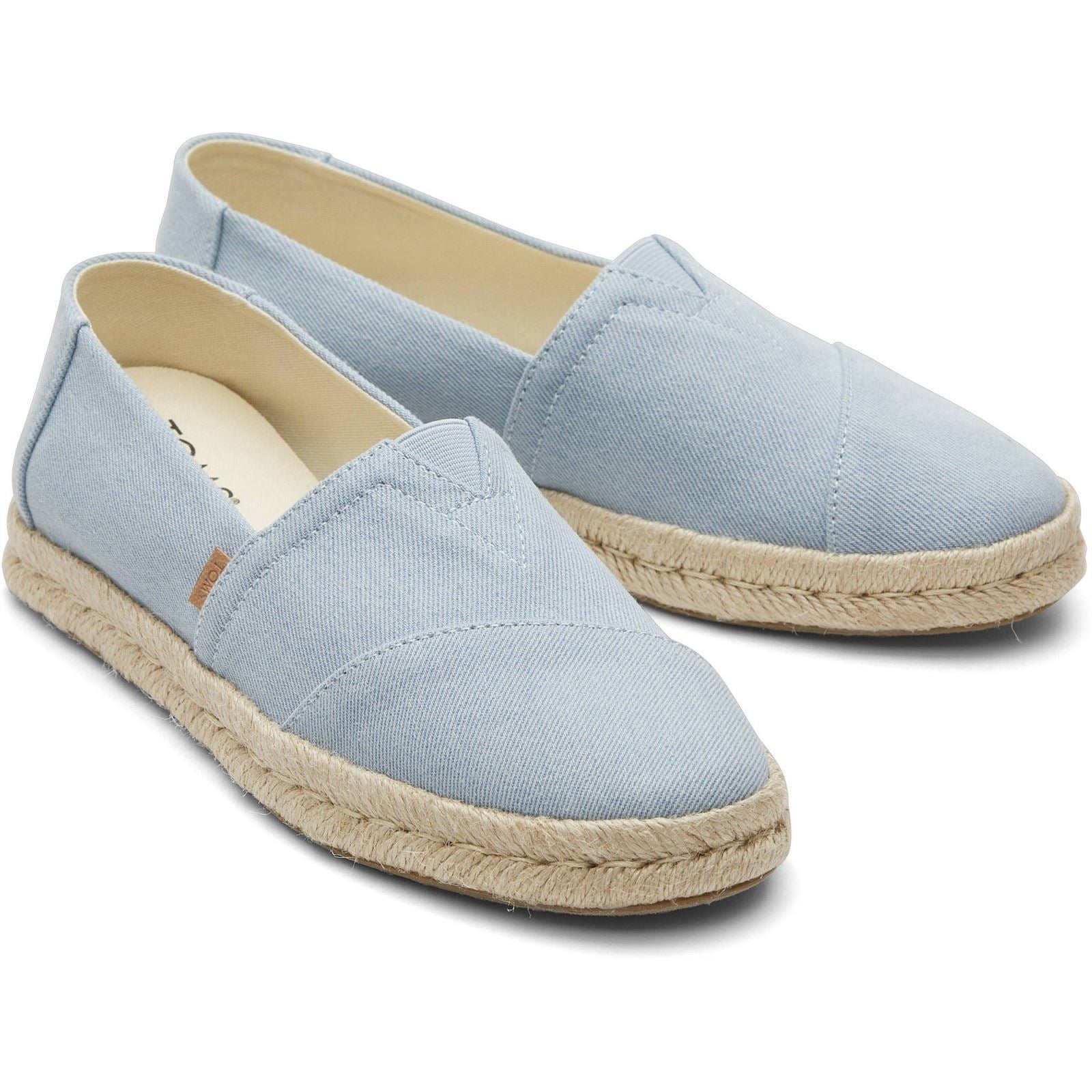 TOMS Alpargata Rope 2.0 Espadrilles Légères Bleu Clair Pour Femmes