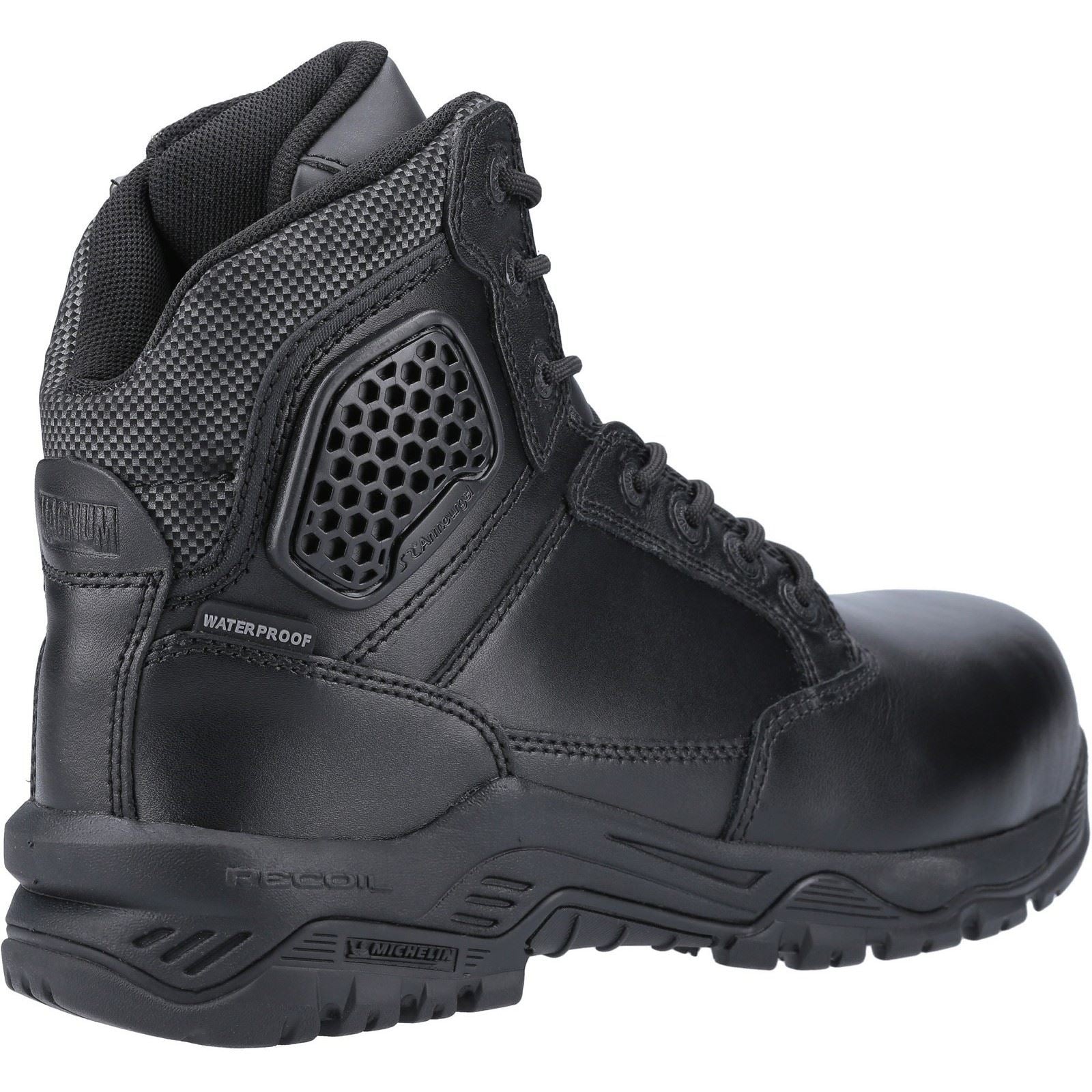 Magnum  Bottes De Sécurité Noires En Cuir Strike Force 6.0