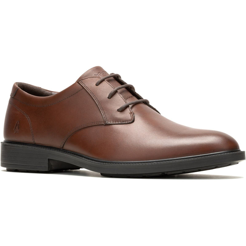 Hush Puppies Banker Chaussures En Cuir Marron À Lacets Pour Homme