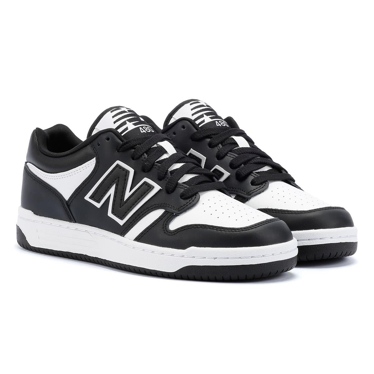New Balance 480 Baskets Noires En Cuir
