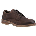 Hush Puppies Richie Chaussures En Cuir Marron À Lacets Pour Homme