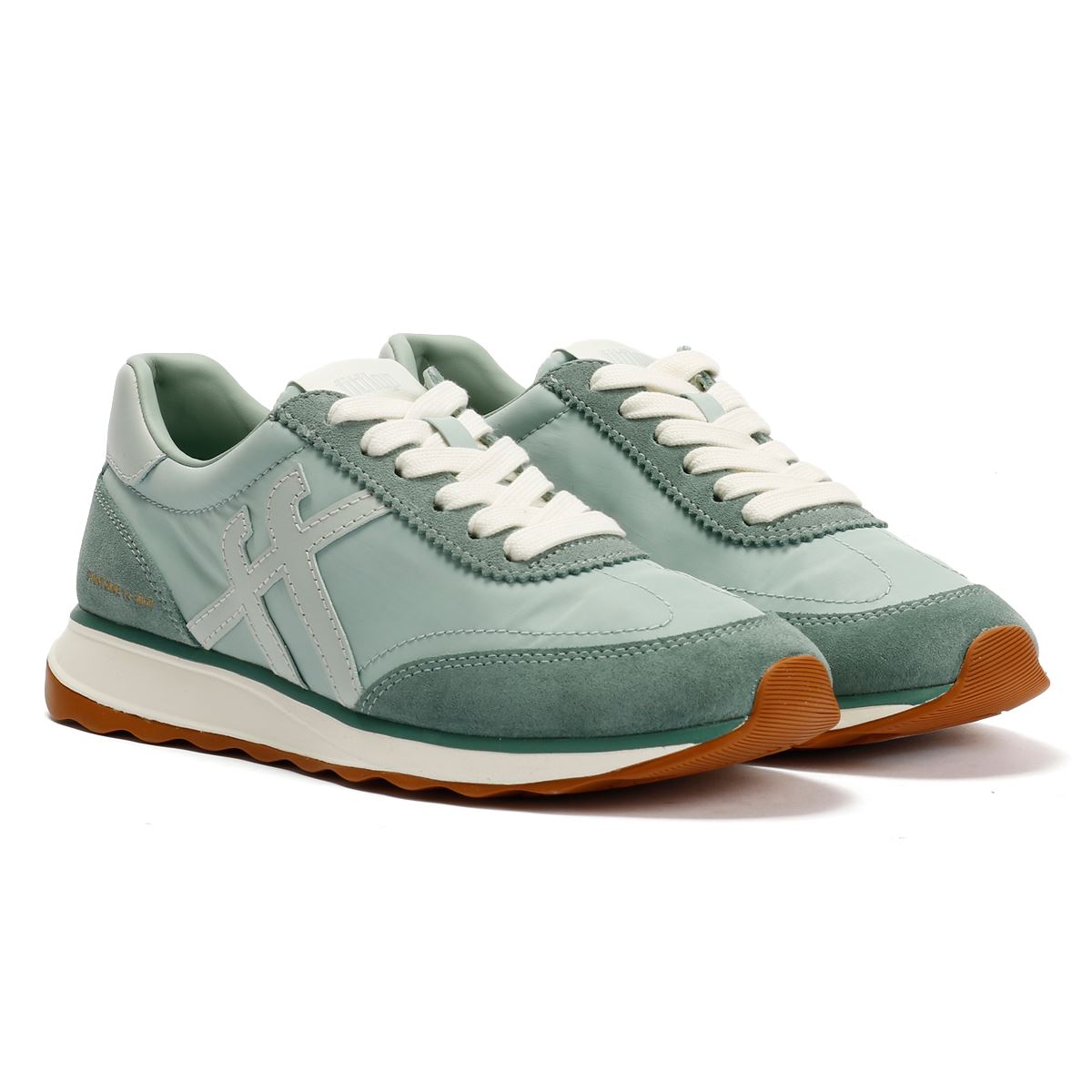 FitFlop X Pantone Retro-Q Baskets Vertes Pour Femmes Suede