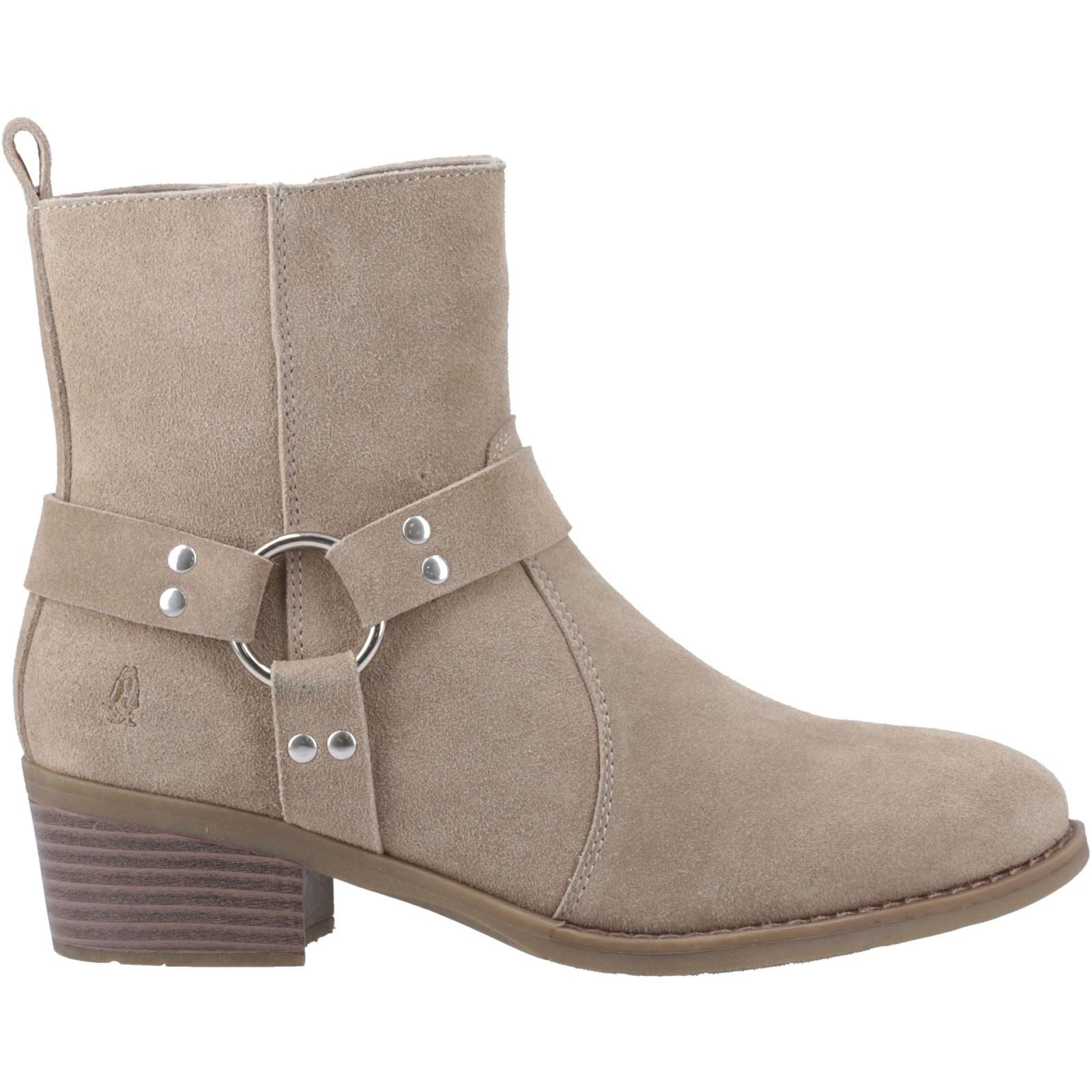 Hush Puppies Iria Bottes À Talons Taupe Pour Femme En Suède