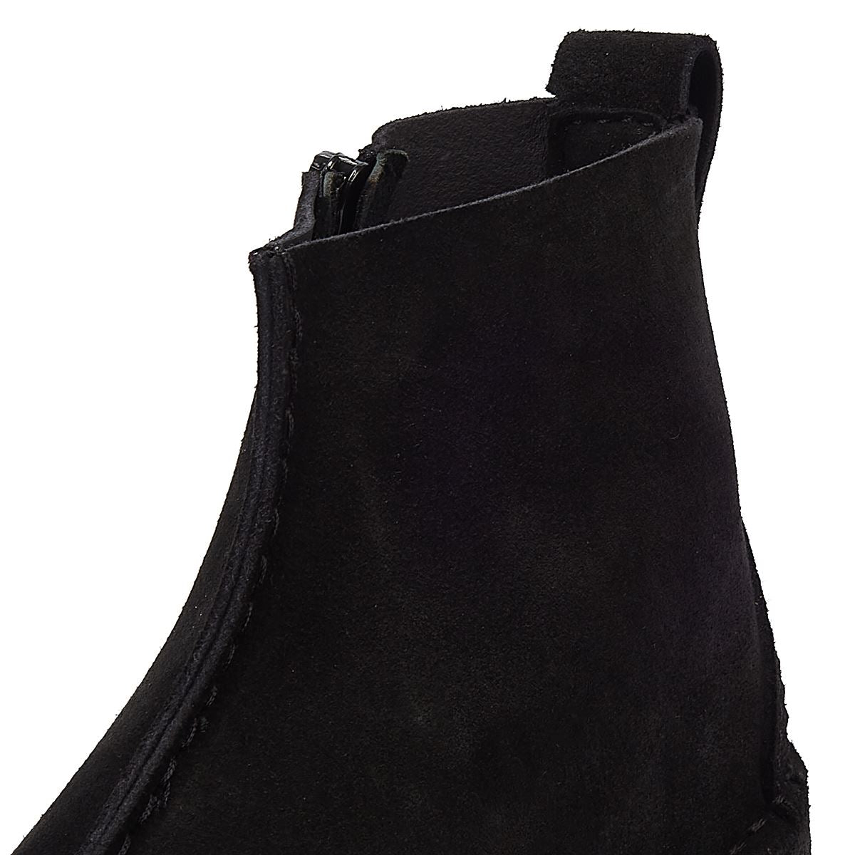 Clarks Bottes Noires En Suède Pour Femmes Originals Trek Wedge