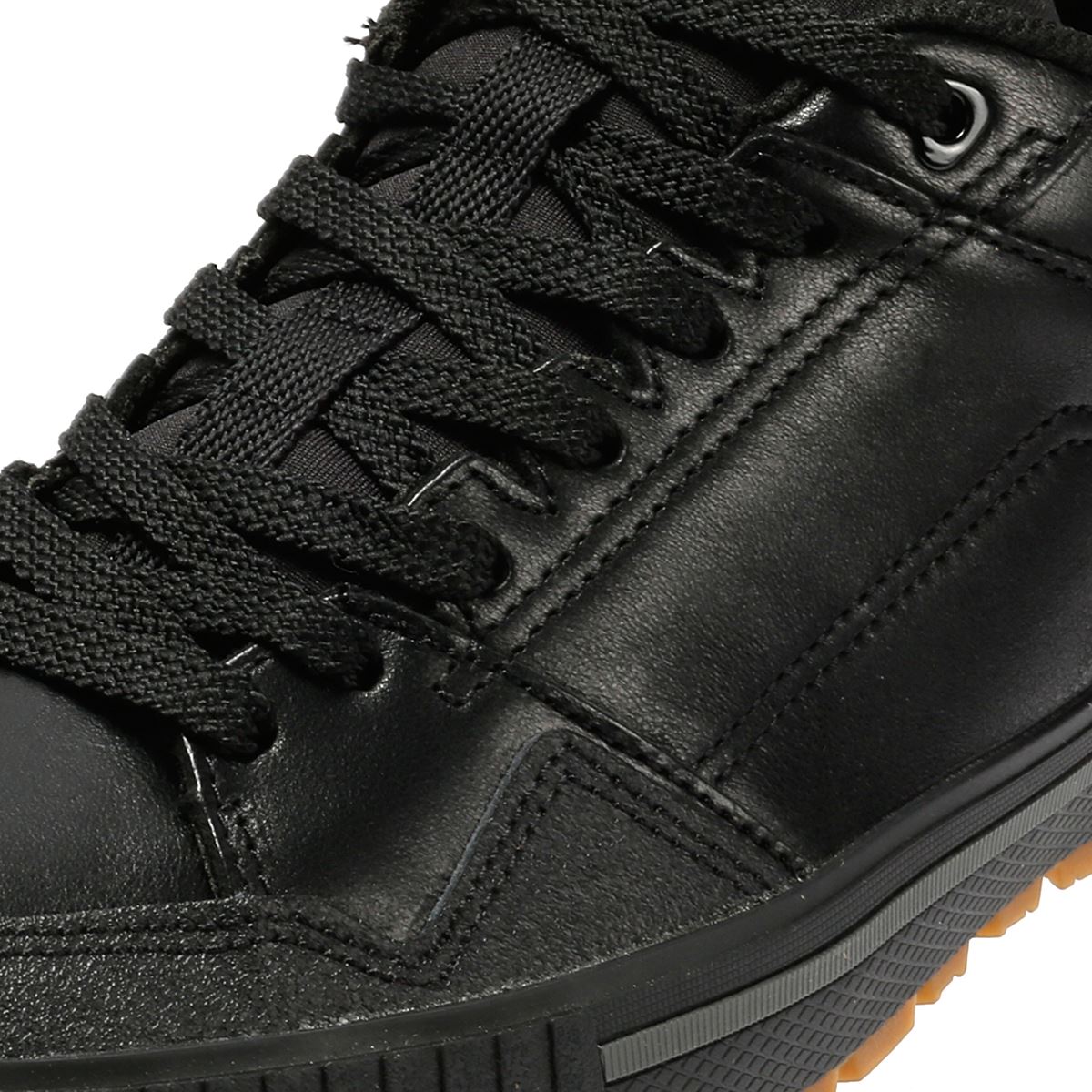 Caterpillar Axiom Chaussures Noires En Cuir Pour Homme À Lacets