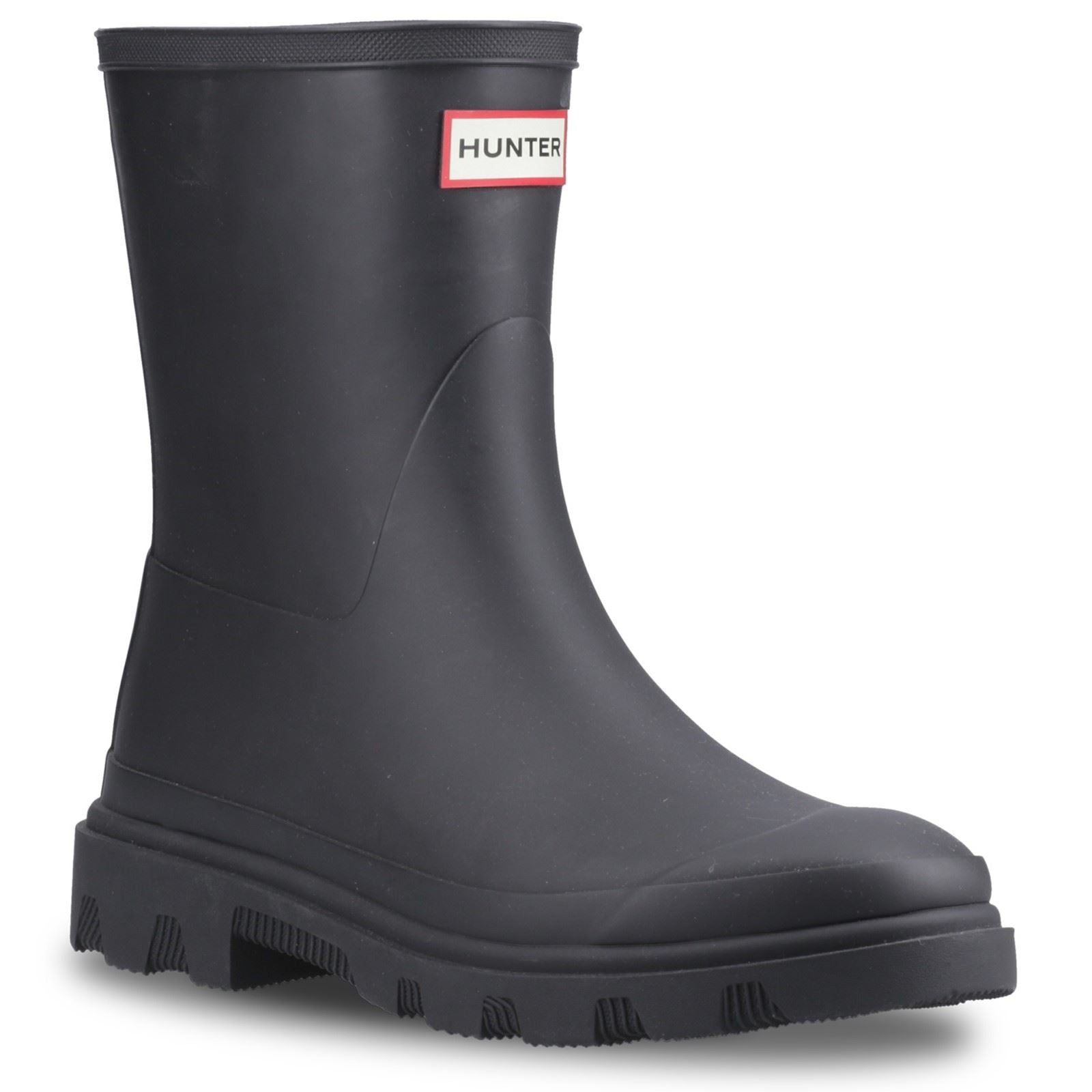 Hunter Downpour Short Boot Bottes En Caoutchouc Pour Hommes En Bleu Marine