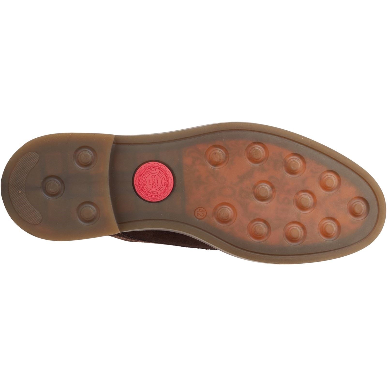 Base London Mawley Chaussures Oxford Brunes Brûlées En Cuir Pour Hommes