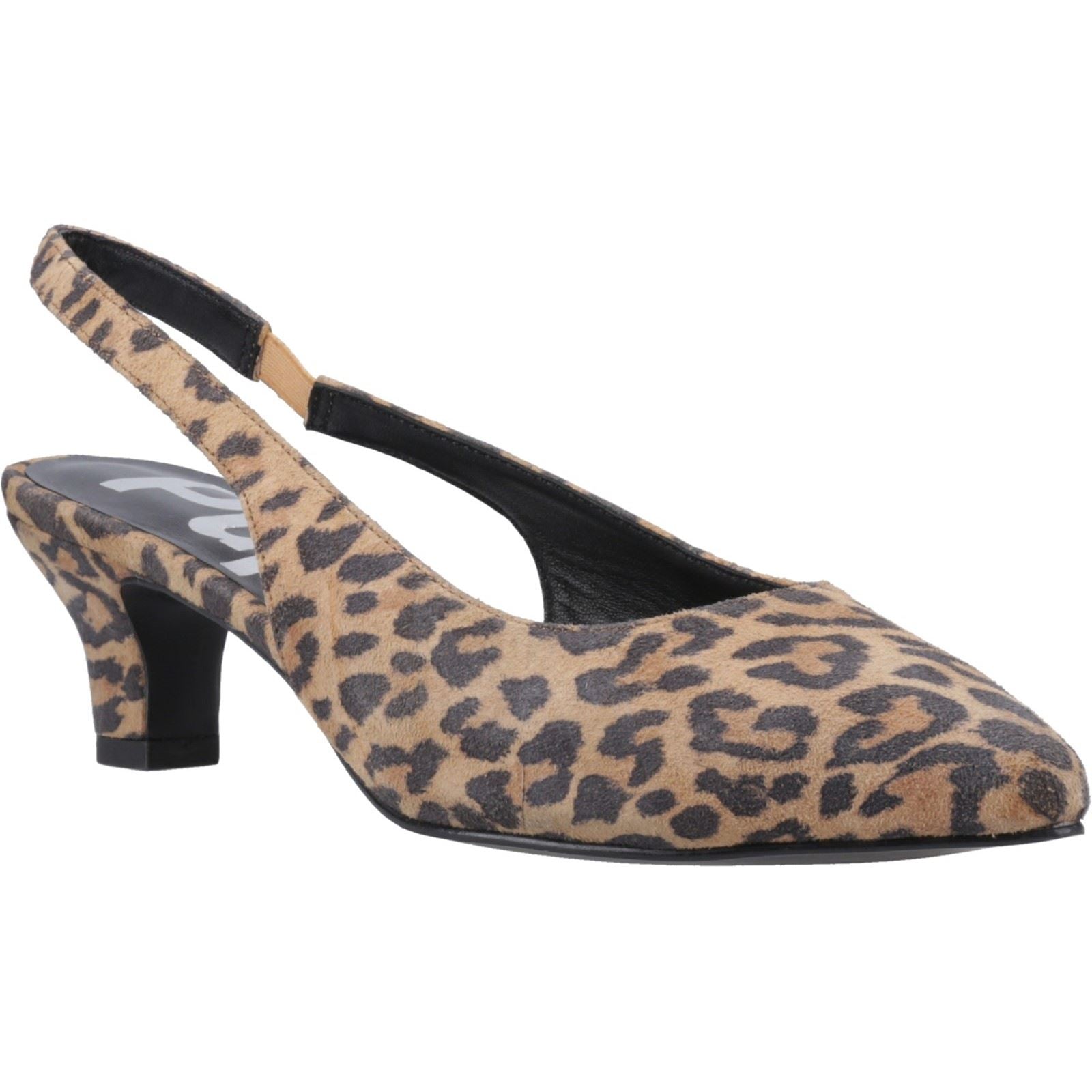 Hush Puppies Nahla Chaussures À Talons Pointus Pour Femmes En Cuir Léopard