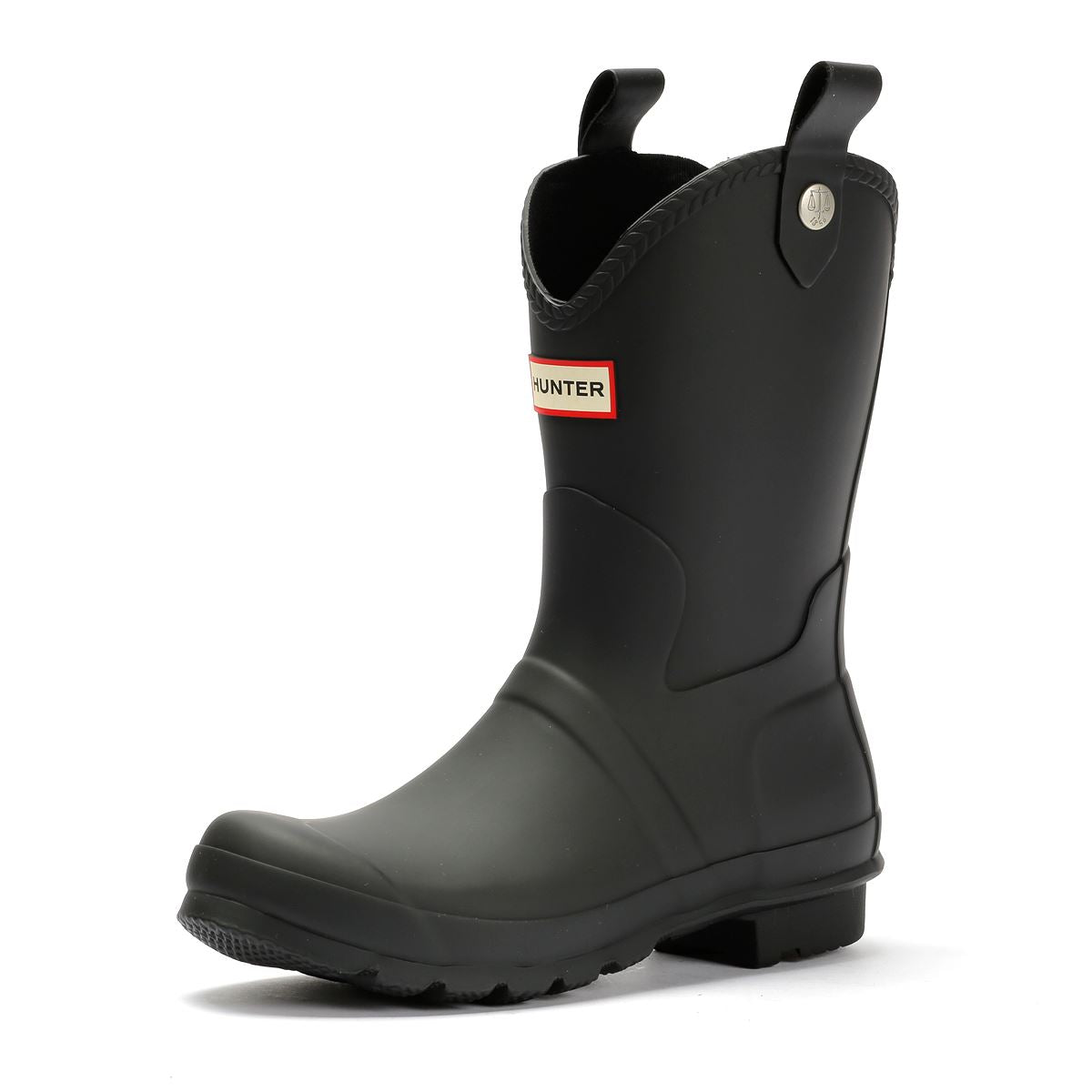 Hunter Original Cowboy Bottes En Caoutchouc Noires Pour Femmes