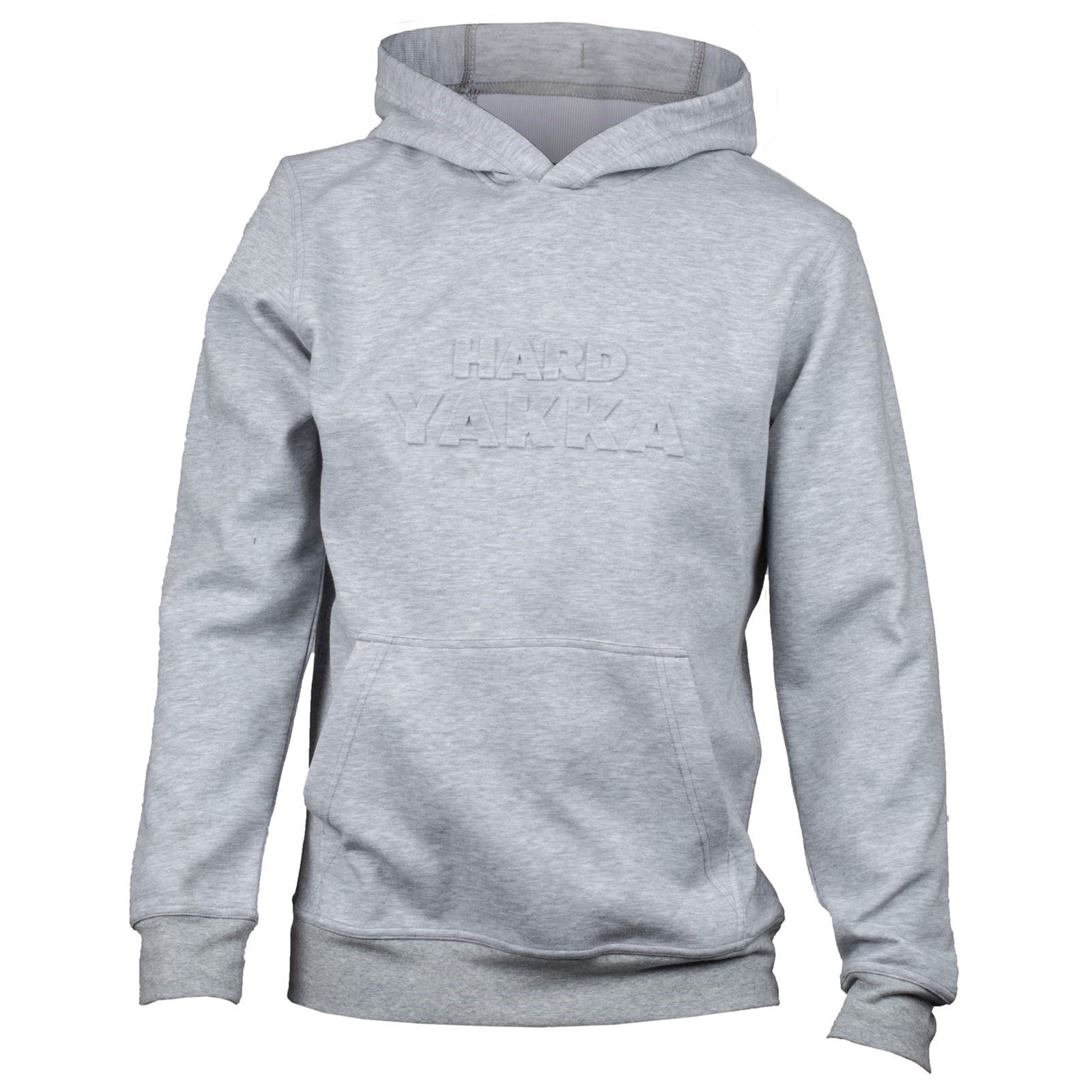 Hard Yakka Embossed Pullover Sweat À Capuche Gris En Coton Pour Homme