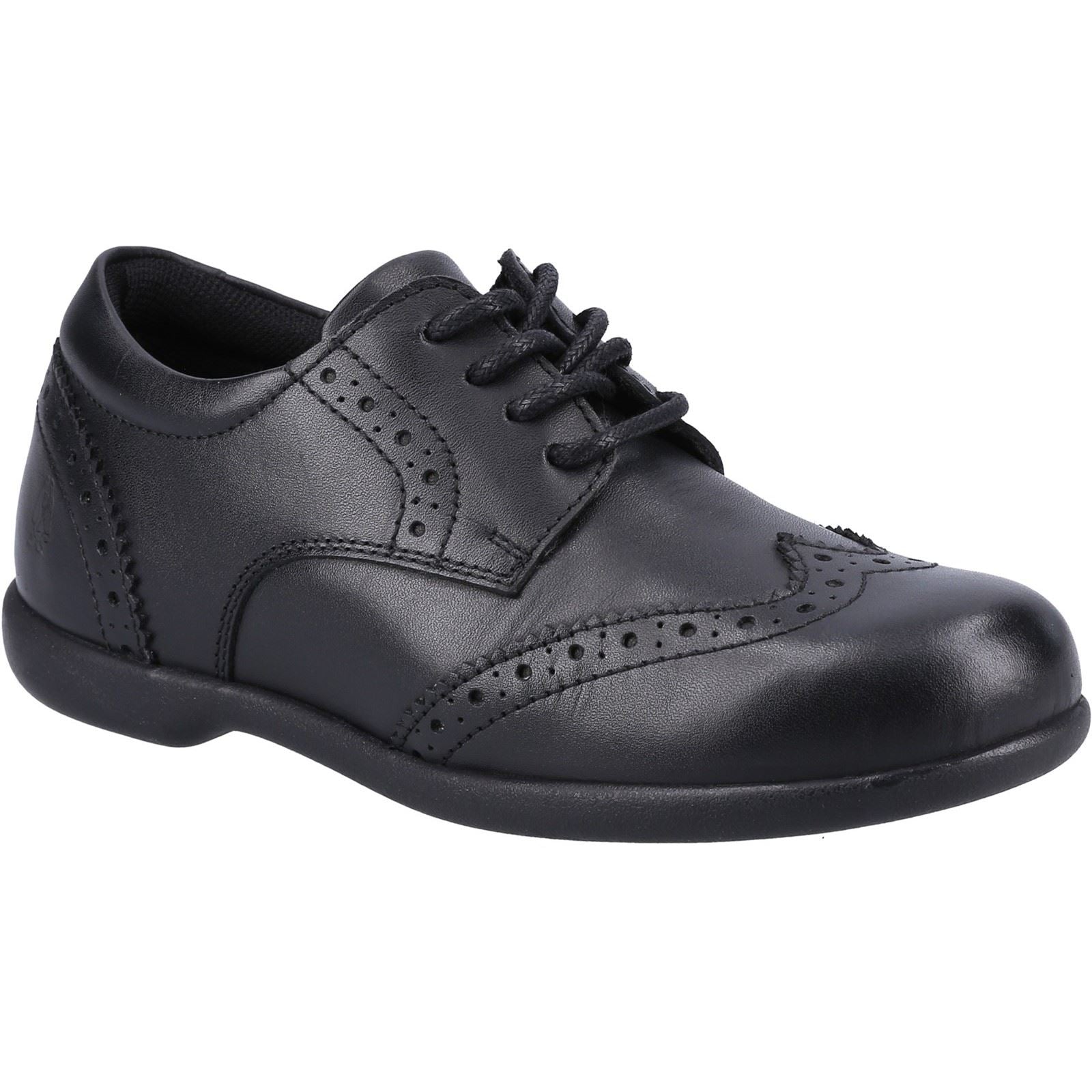 Hush Puppies Bridget JNR Chaussures Noires Pour Filles En Cuir
