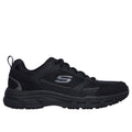Skechers Oak Canyon Verketta Baskets Noires En Cuir Pour Hommes