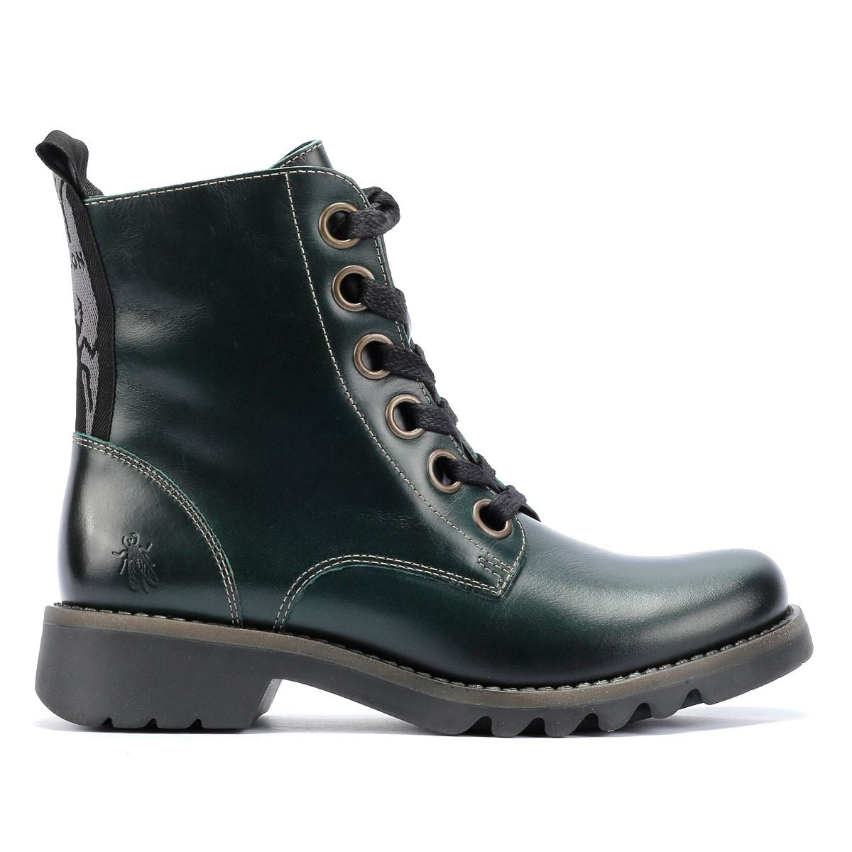 Fly London Ragi Bottes En Cuir Pour Femme Vertes