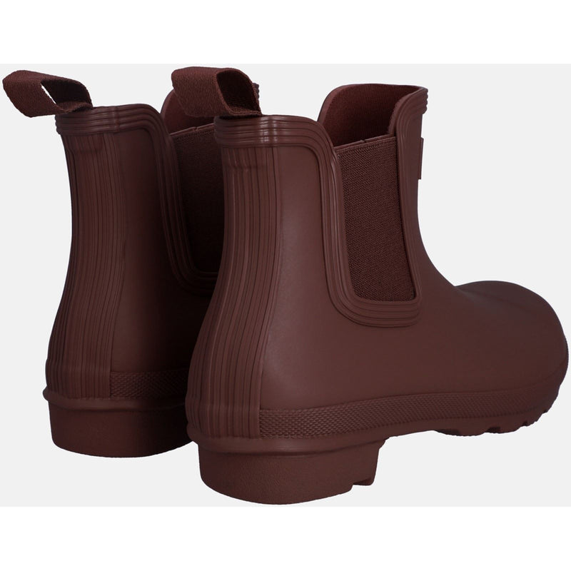 Hunter Original Chelsea Boot Bottes En Caoutchouc Pour Femmes, Couleur Merlot