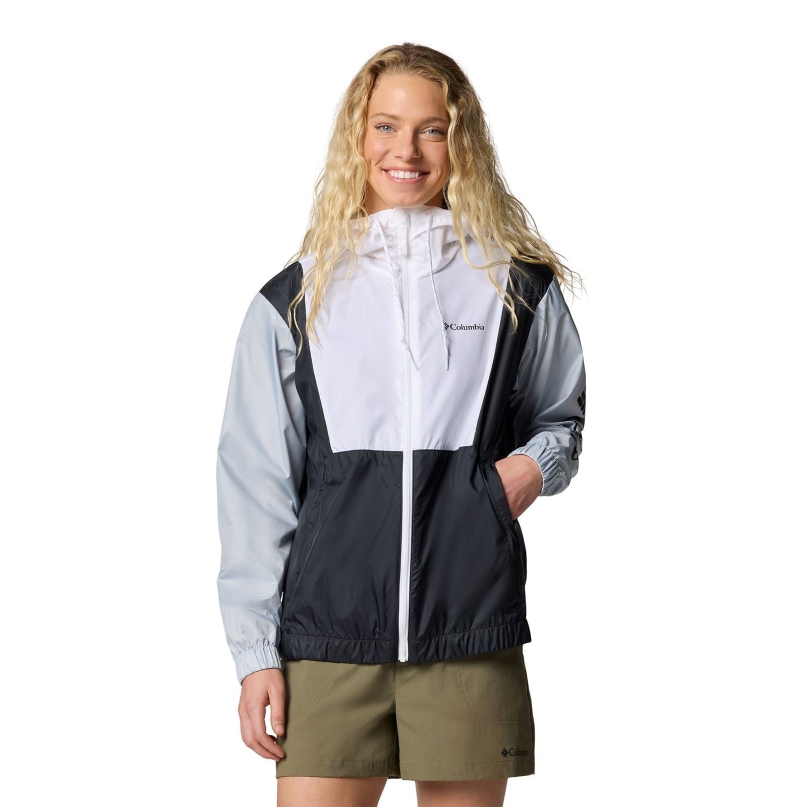 Columbia Lily Basin II Jacket Veste De Pluie Blanche Pour Femme