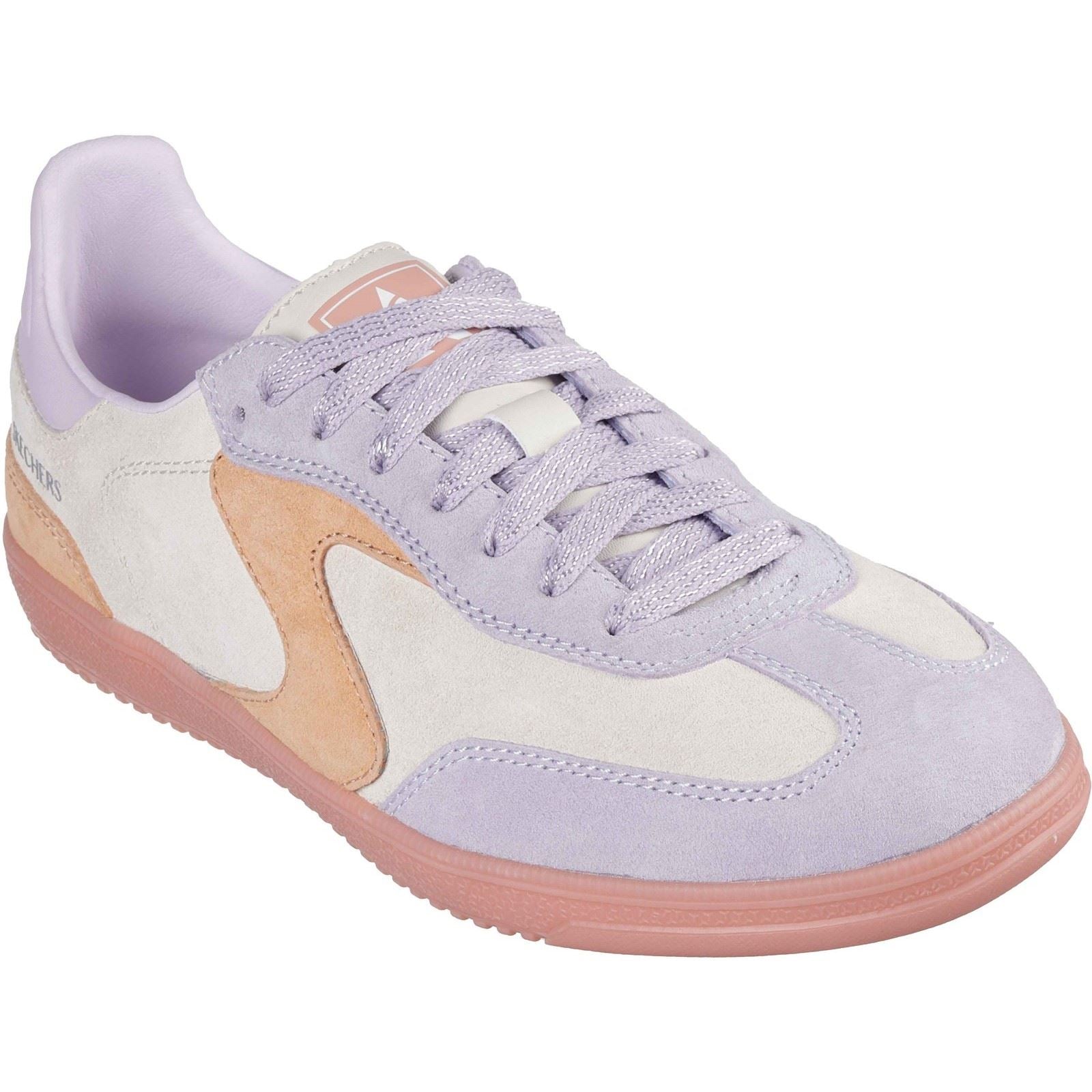 Skechers Hotshot For The Win Baskets En Cuir Pour Femmes Naturelles/Multicolores
