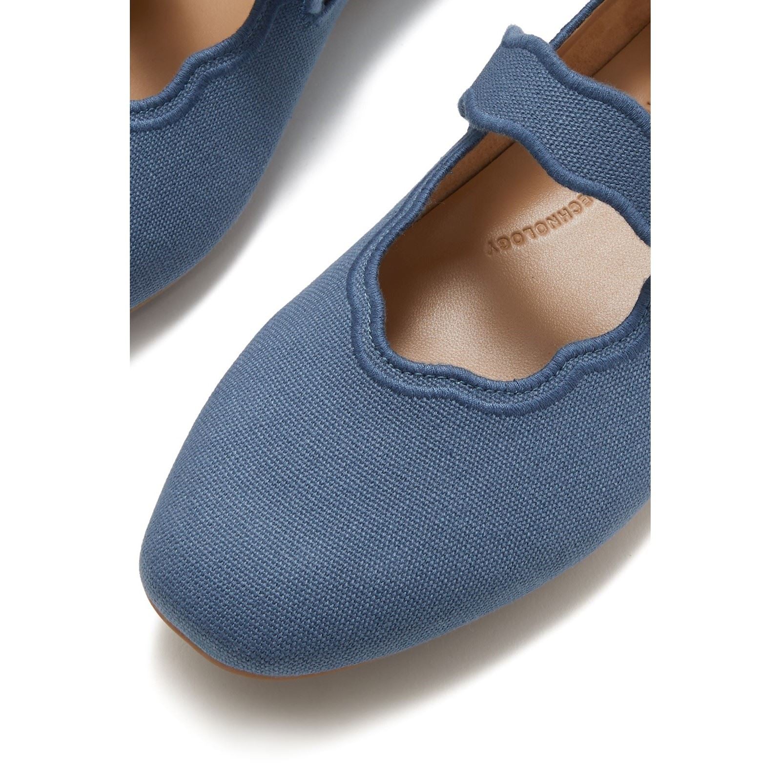 Fitflop Delicato Wave-Edge Chaussures En Polyester Pour Femmes Cosmic Blue