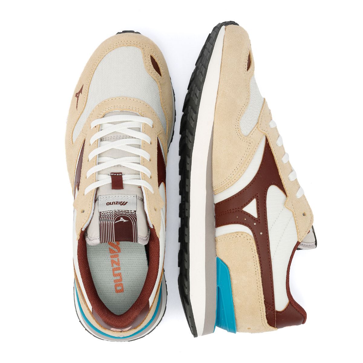 Mizuno RB87 Baskets En Daim Beige