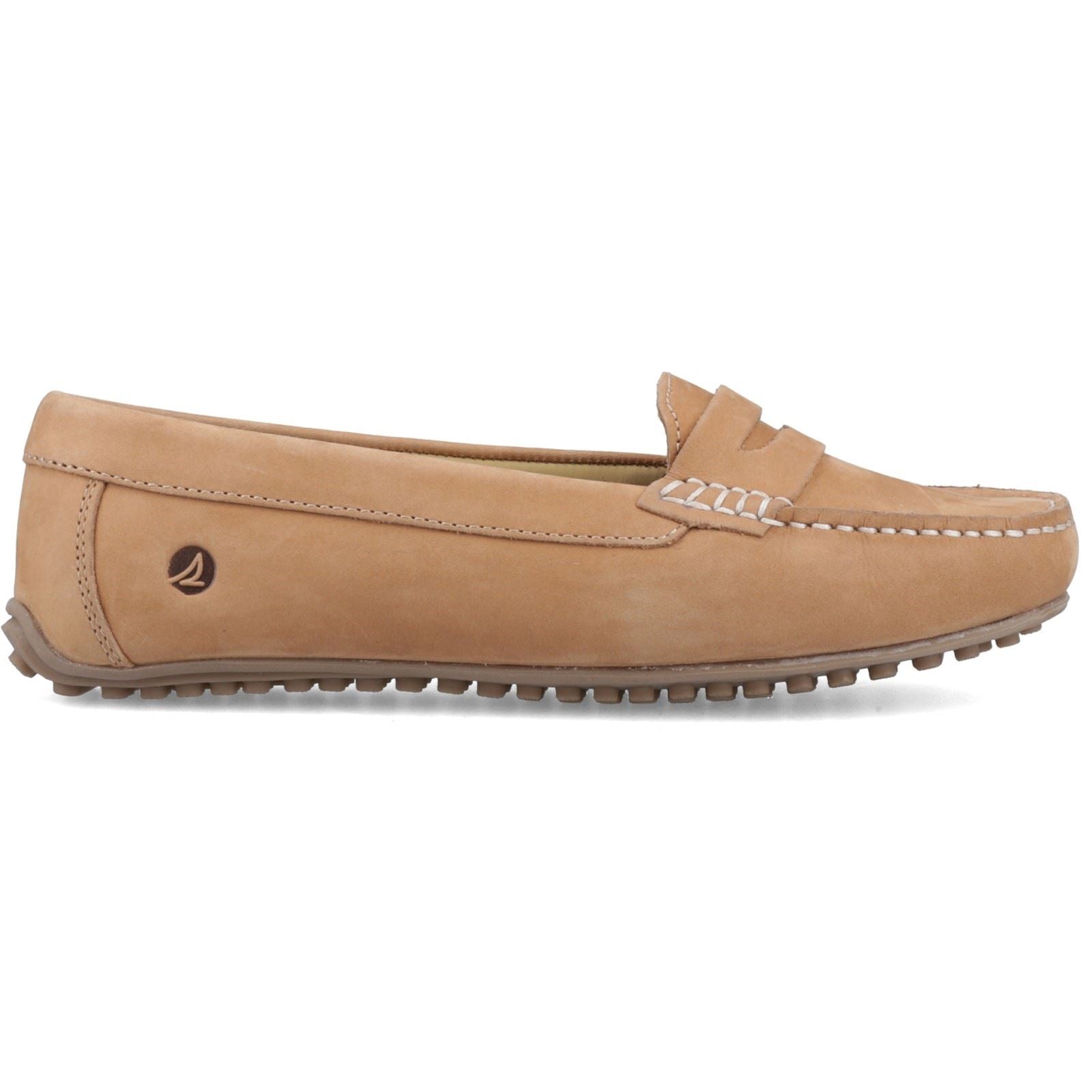 Sperry Tubarao Slip On Mocassins En Nubuck Pour Femmes Couleur Tan
