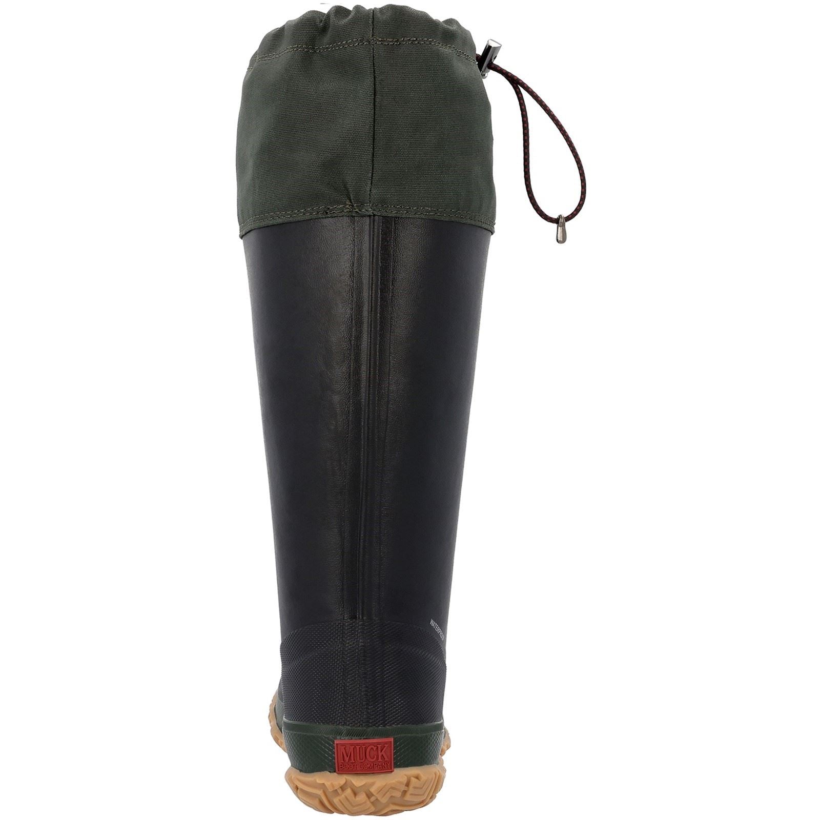 Muck Boots Forager Bottes En Caoutchouc Noir/Vert Mousse