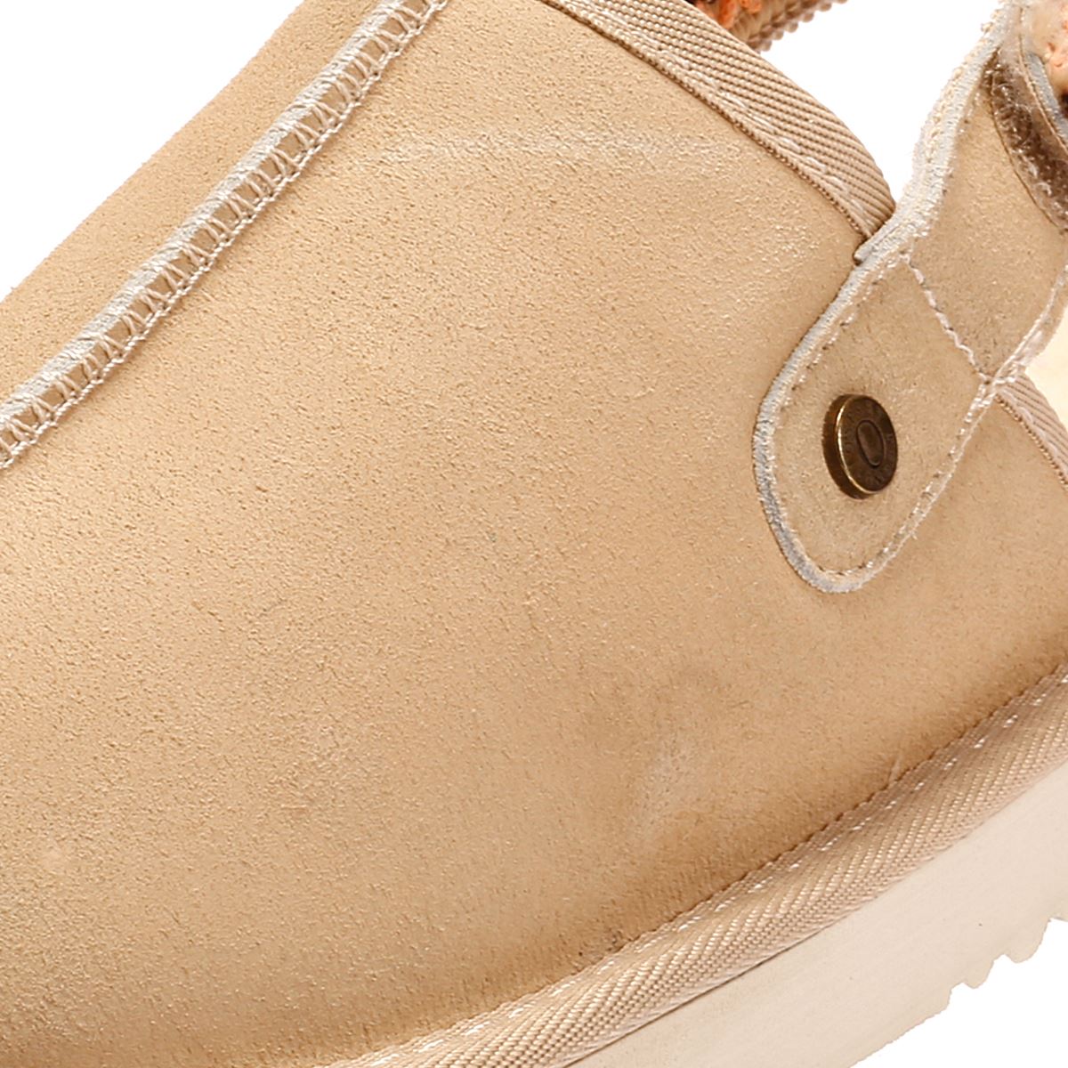 Osprey London The Constellation Pantoufles Beiges En Suède Pour Femmes