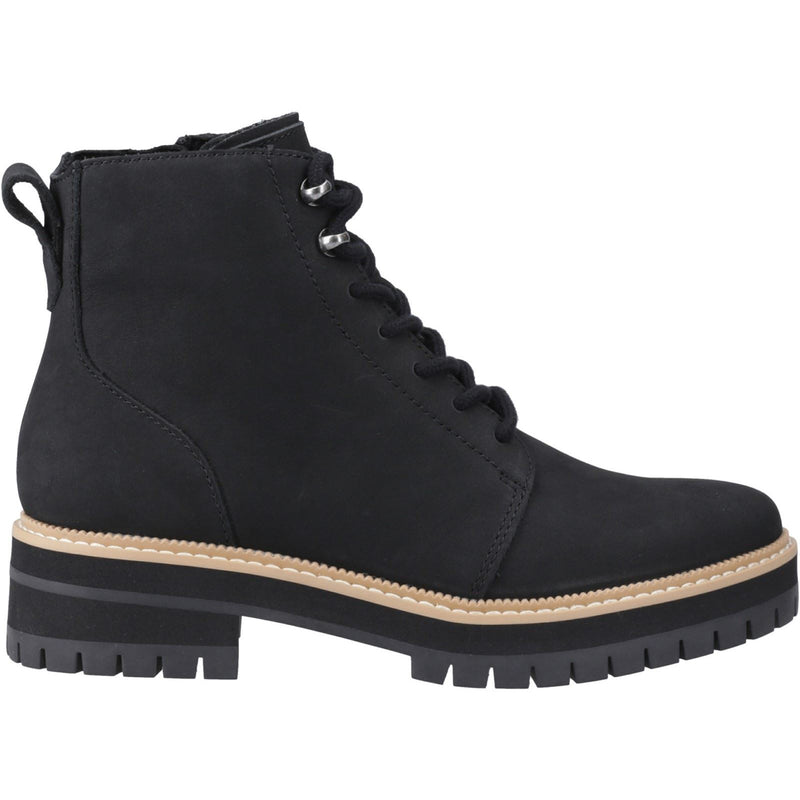 TOMS Wylder Bottes En Cuir Noires Pour Femmes