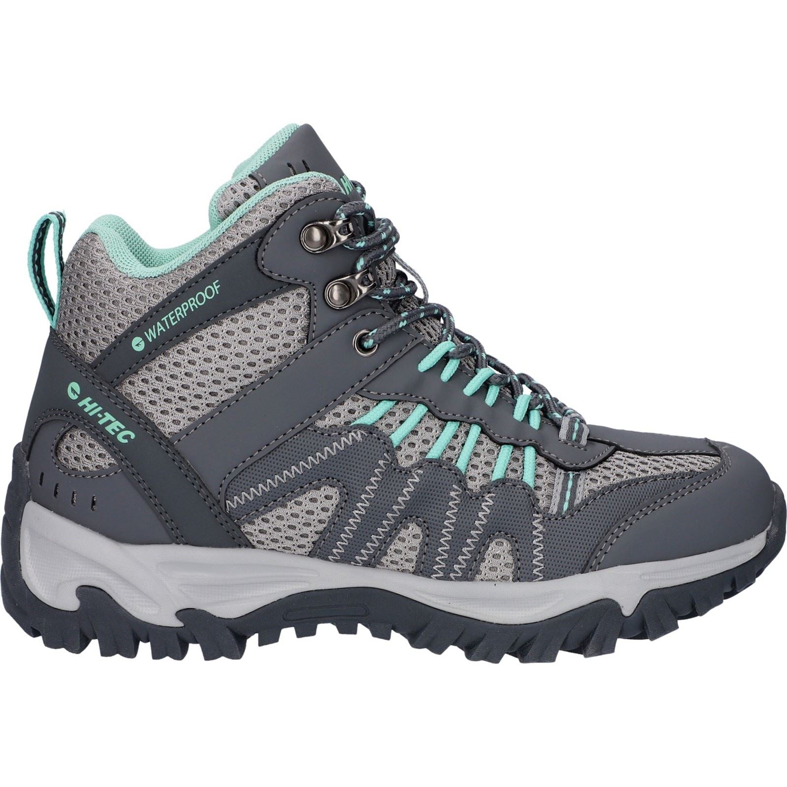 Hi-Tec Jaguar Mid Bottes De Randonnée Pour Femmes En Polyester Gris Anthracite/Graphite/Gris Frais