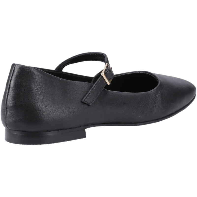 Hush Puppies Pasha Chaussures En Cuir Noir Pour Femme