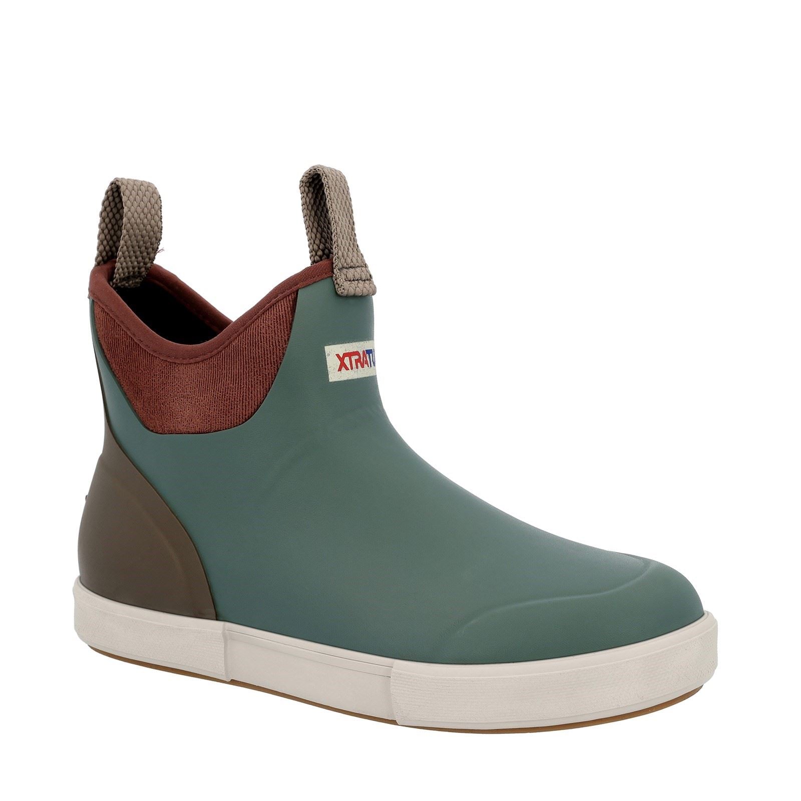 Xtratuf Bottes Wellington Vintage En Caoutchouc Vert Sauge Ankle Deck Vintage