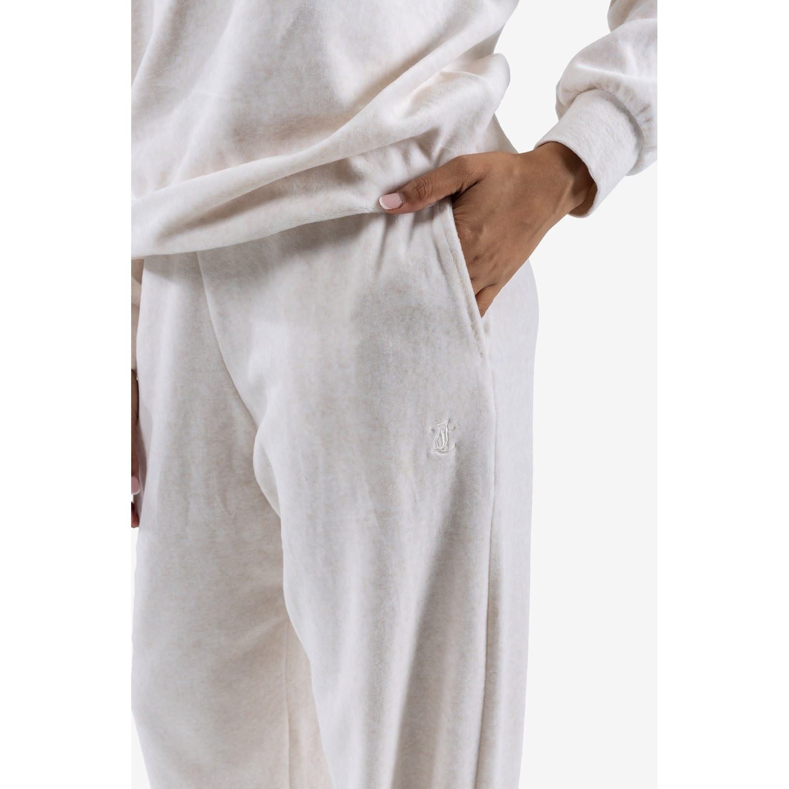 Juicy Couture Davidson Gold Pantalons De Jogging En Polyester Pour Femmes Crème