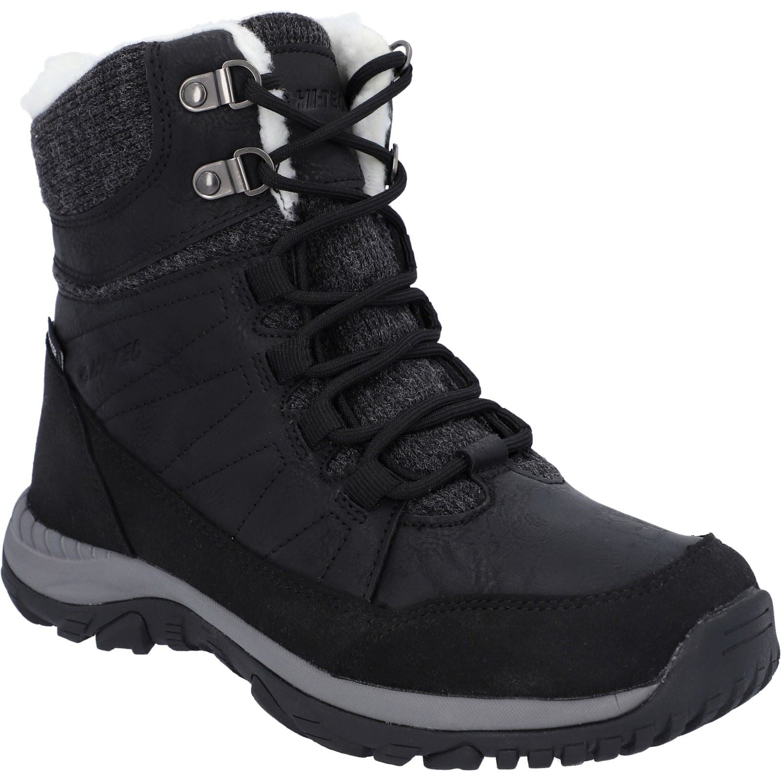 Hi-Tec Riva Mid Bottes De Randonnée Noires Pour Femmes