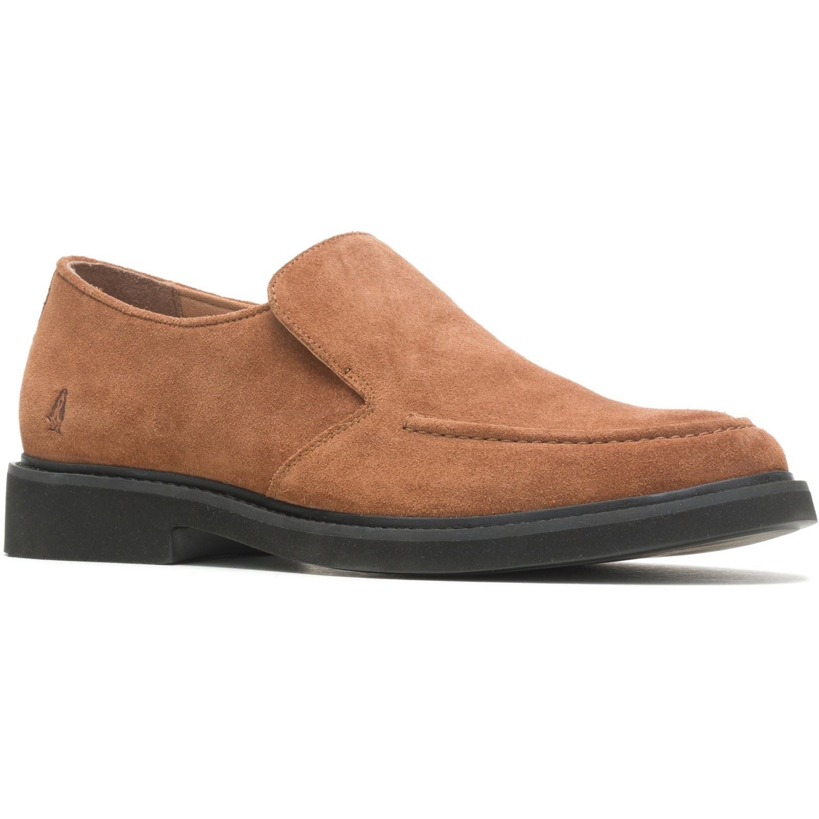Hush Puppies Earl Slip On Mocassins Pour Hommes En Cuir De Suède Couleur Châtaigne