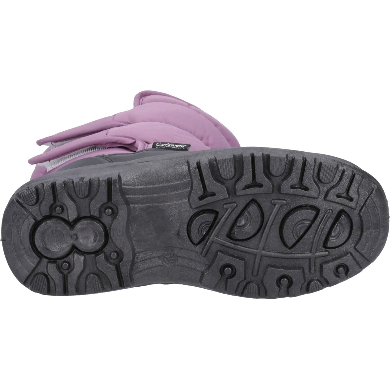 Cotswold Welland Chaussures Mi-mollet D'hiver Violette Pour Femme En Textile