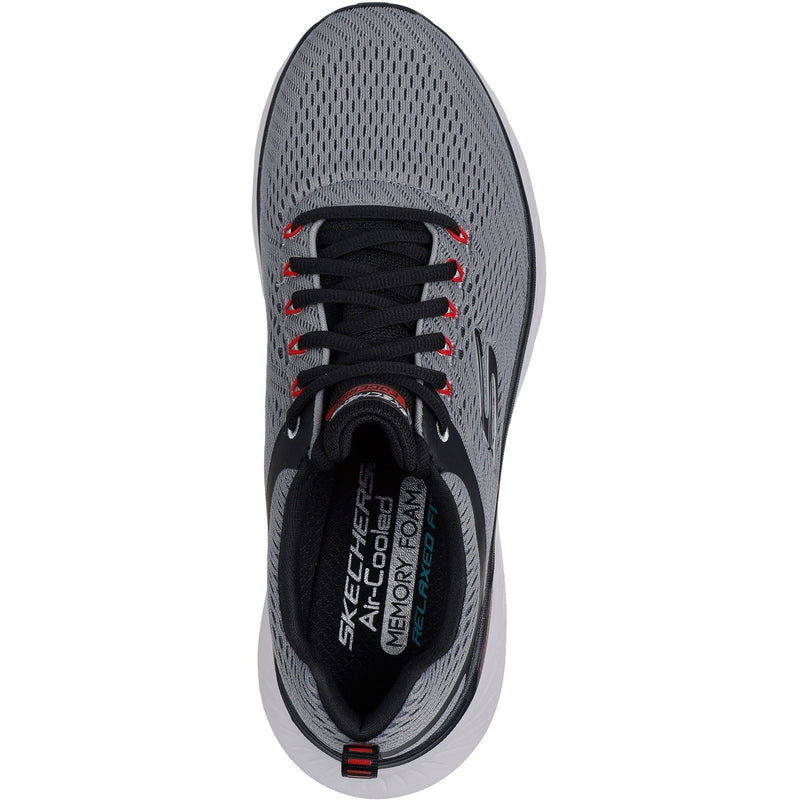 Skechers Relaxed Fit Edgeride Contention Sneakers Pour Hommes En Polyester Gris Anthracite/Noir