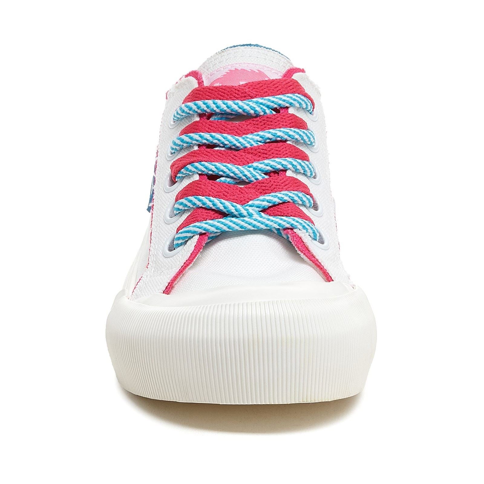 Rocket Dog Jazzin Plus Eighties 12A Baskets Blanches En Coton Pour Femmes