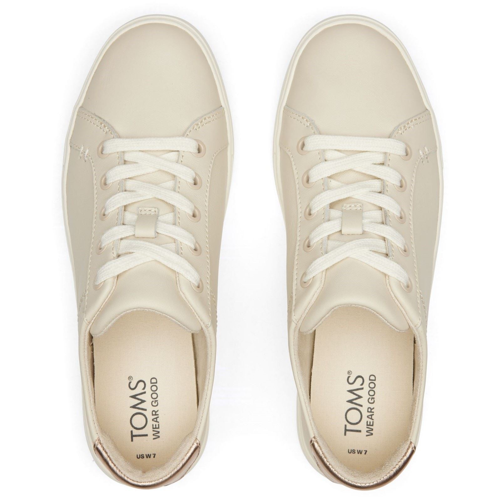 TOMS Kameron Baskets Fog Pour Femmes En Cuir De Vache À 100%