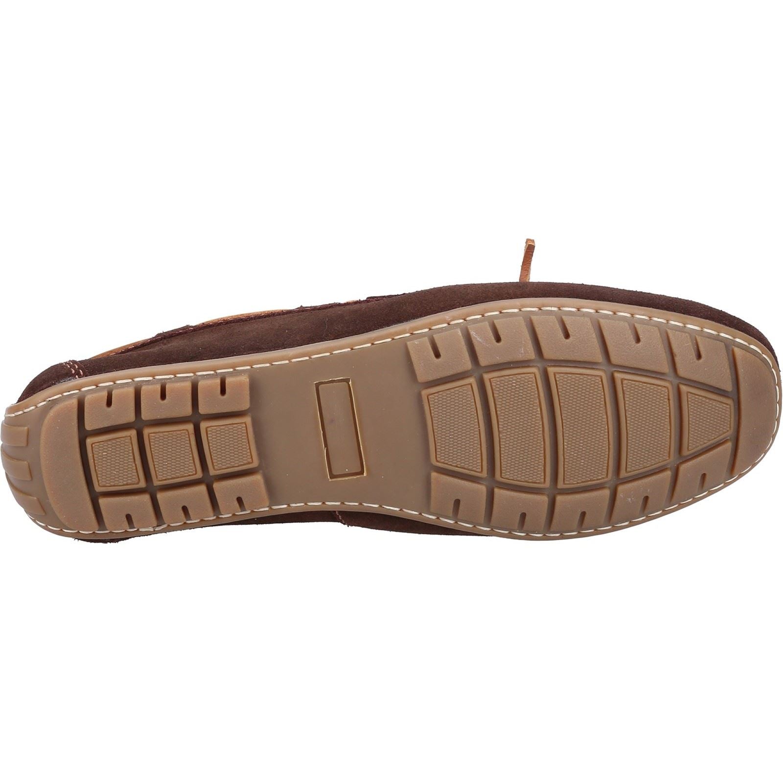 Hush Puppies Reuben Chaussures Bateau Marron En Daim Pour Hommes