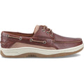 Sperry Billfish 3 Eye Chaussures Bateau Larges Pour Homme En Cuir Marron