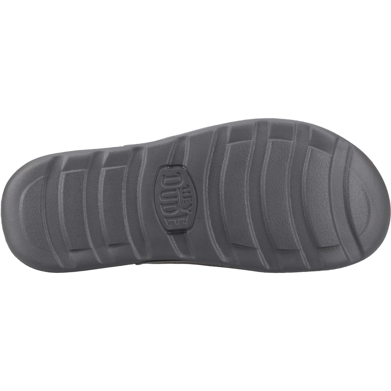 HEYDUDE Shore Slide Classic Slides Pour Homme En Polyester Gris Granit