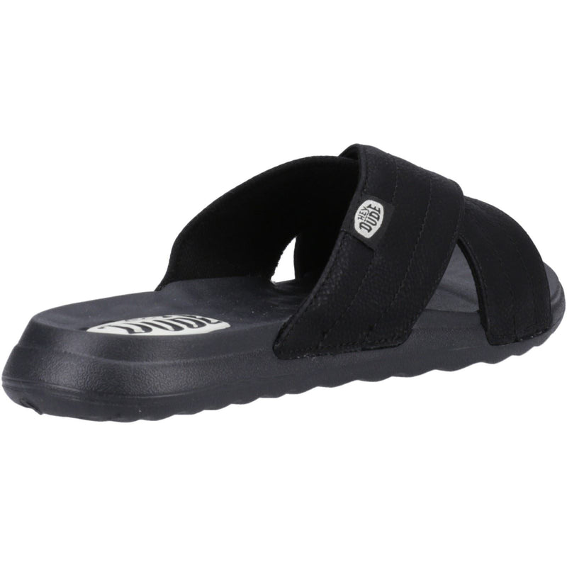 HEYDUDE Christi Slide Distressed Sandales Noires Pour Femmes