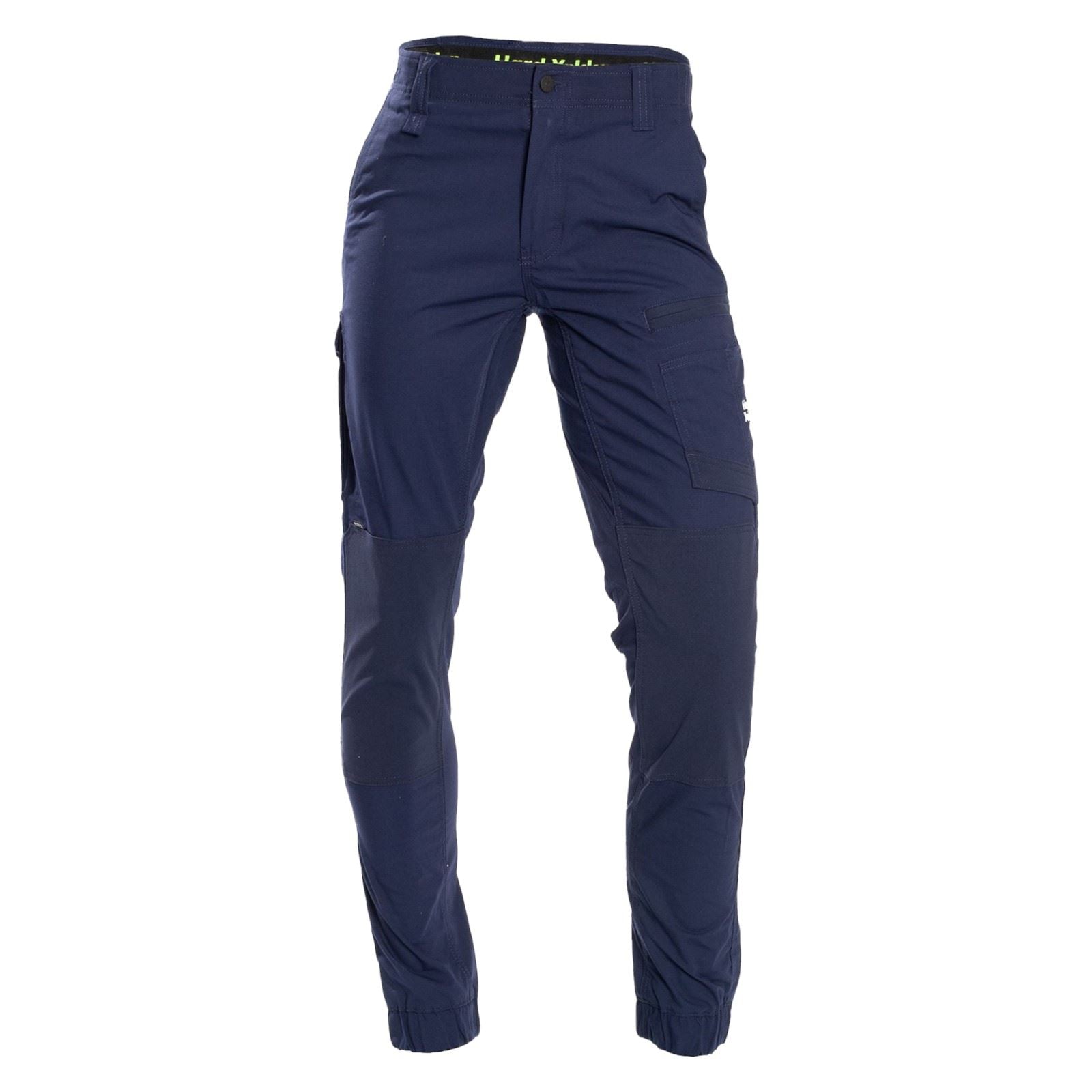 Hard Yakka Raptor Cuff Pantalons Extérieurs En Coton Pour Hommes Bleus