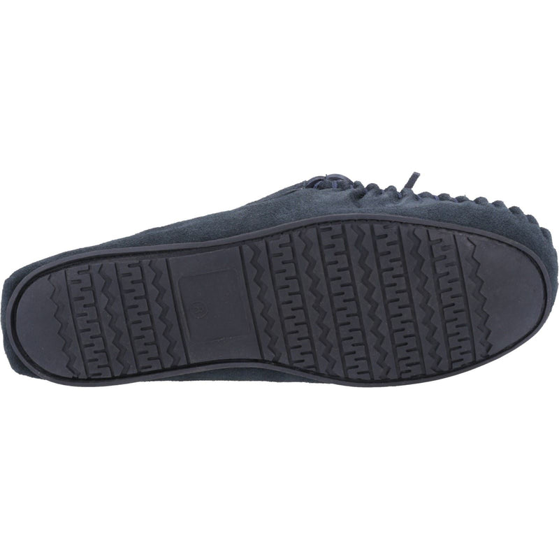 Hush Puppies Clyde Chaussons Navy Pour Homme En Suède