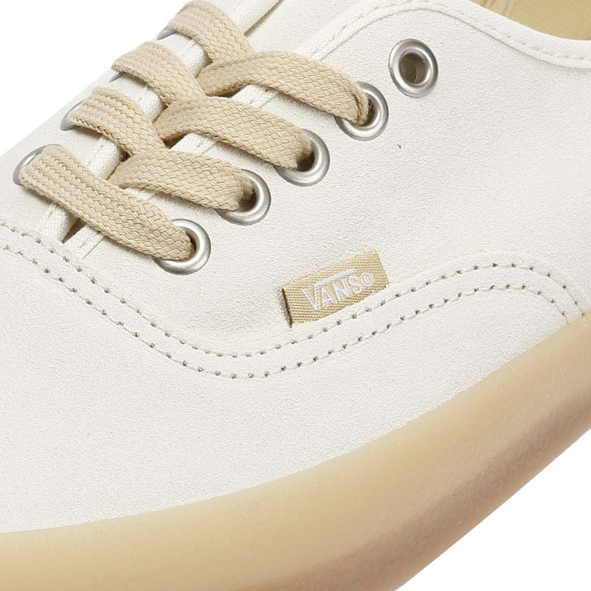 Vans Authentic Crepe Baskets Blanches En Cuir Pour Hommes