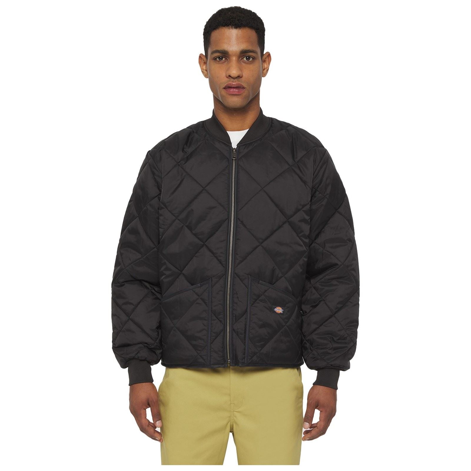 Dickies Diamond Veste Matelassée Noire Pour Homme